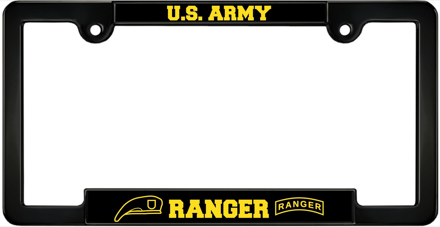 US Army Ranger Custom Metal License plate frame